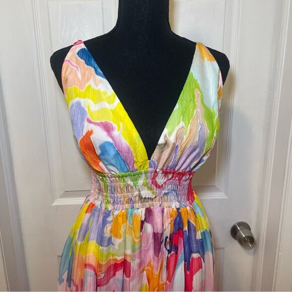 Nocturne Printed Flowy Dress - Picture 5 of 12